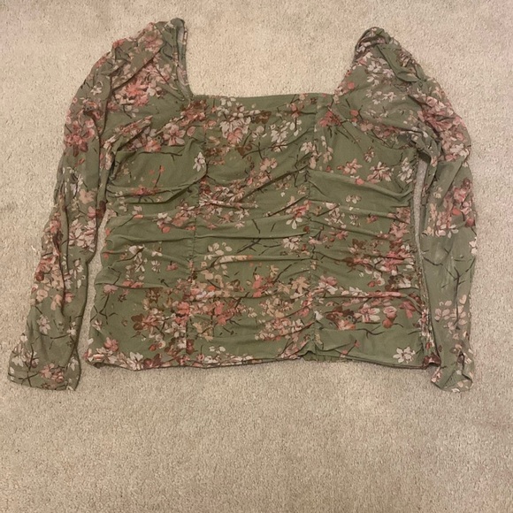 Maeve Floral Tulle Blouse - Picture 4 of 7